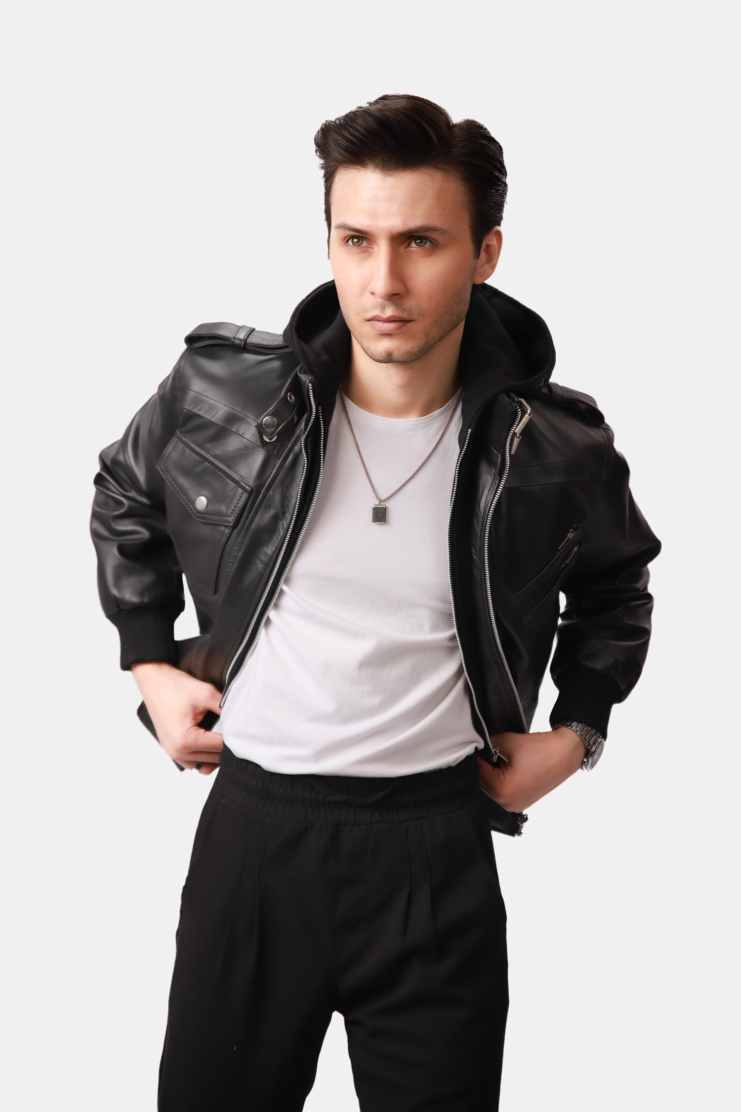 Jacket with Removable Hood 