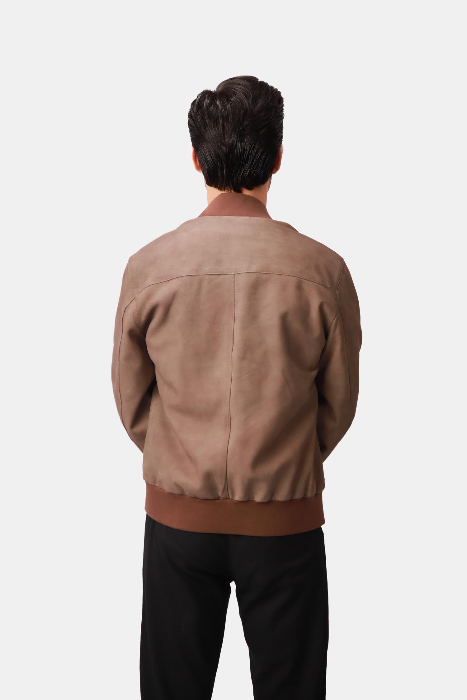 Suede Bomber Jacket