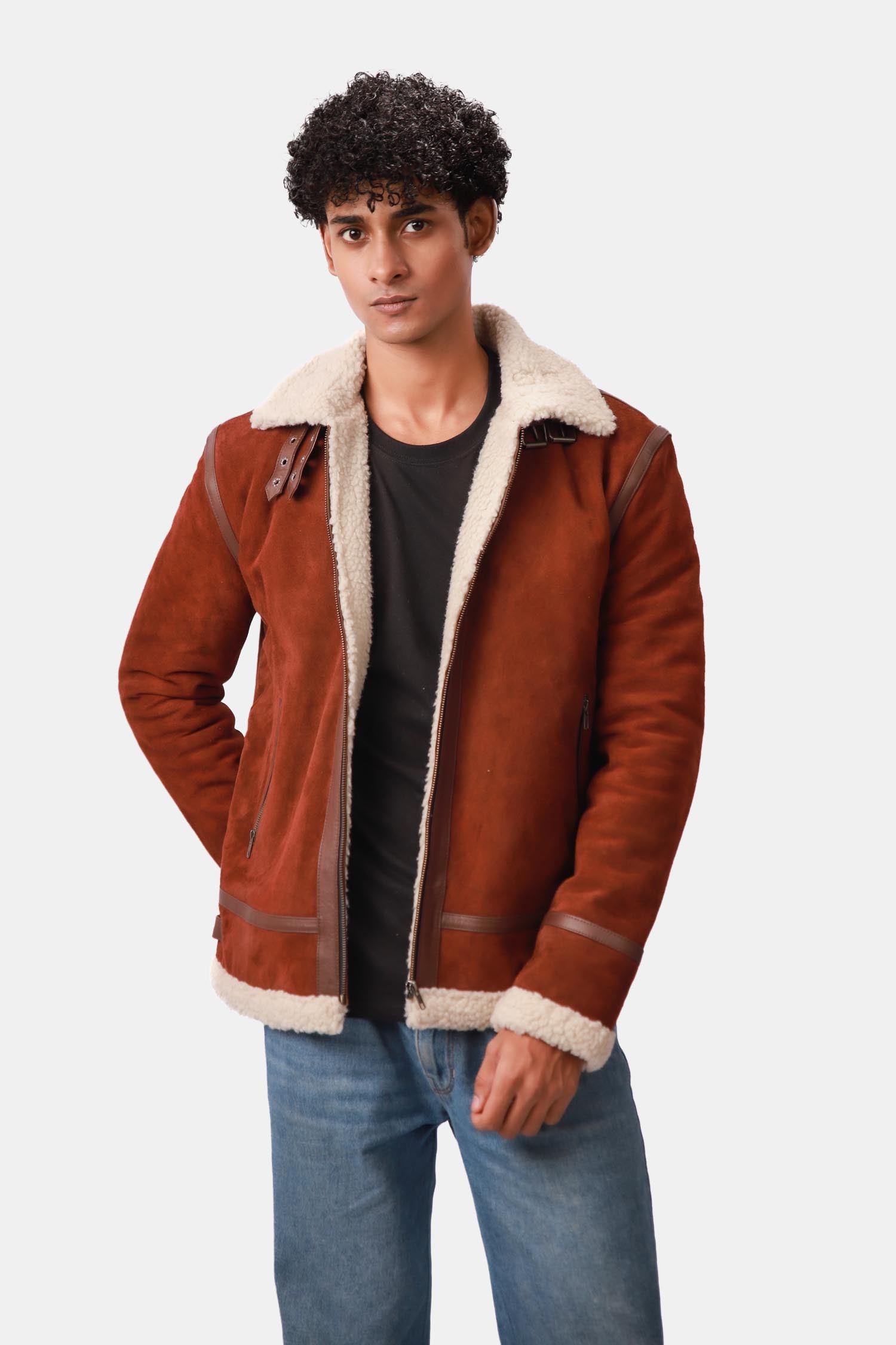 Aviator Leather Jacket For Men