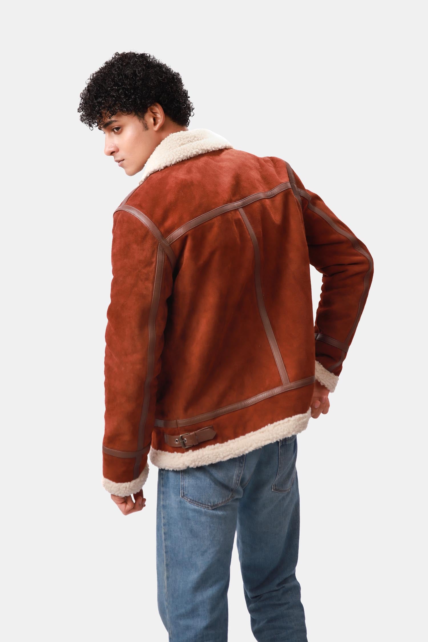 Aviator Leather Jacket For Men