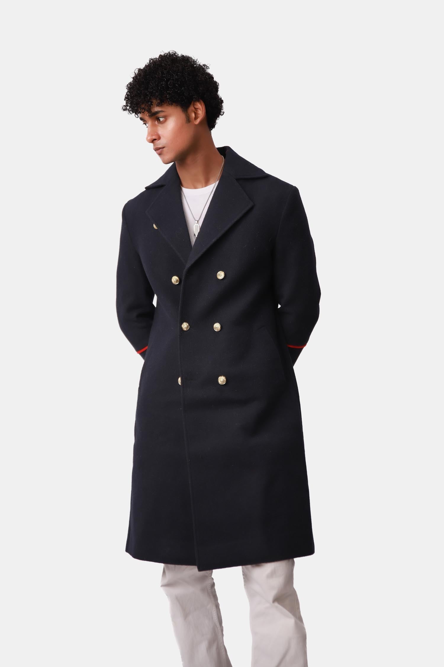 Dark blue Coat For Men