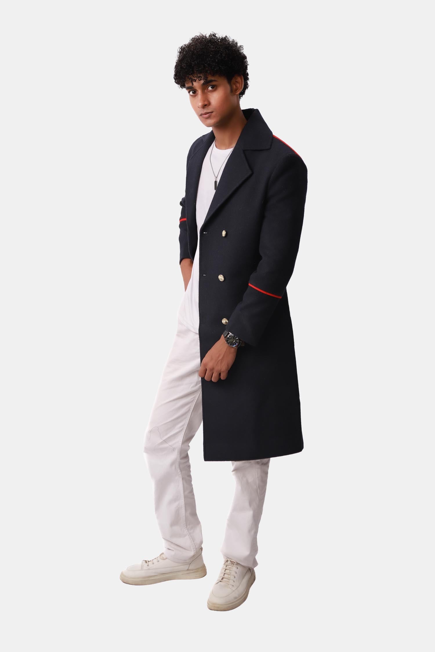 Dark blue Coat For Men