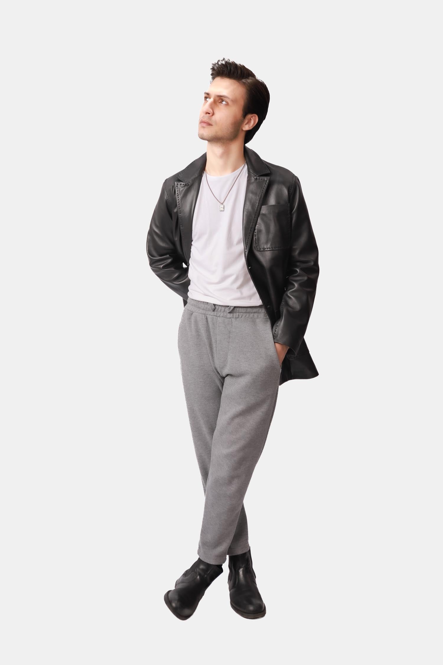 Black Leather Blazer