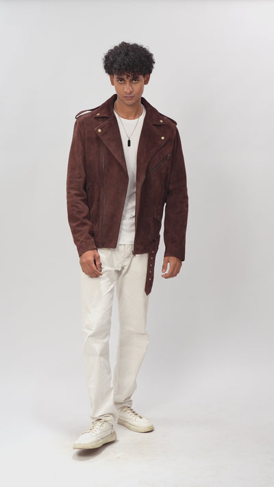 Leather Biker Jacket For Men