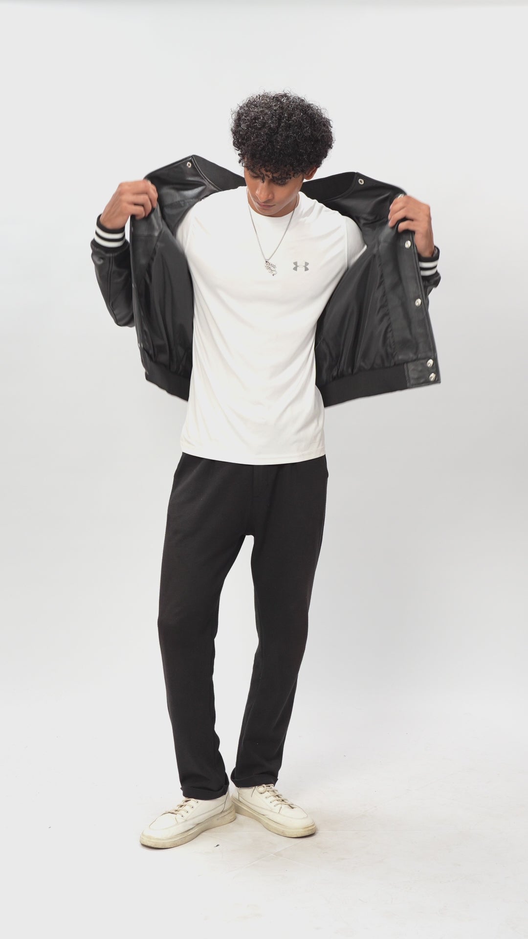 Varsity Leather Jacket For Men