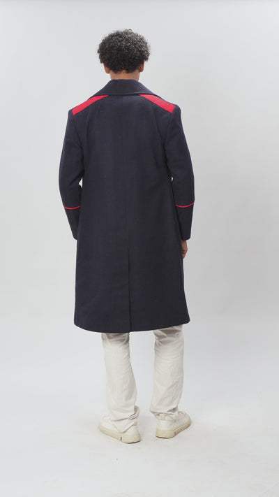 Dark blue Coat For Men