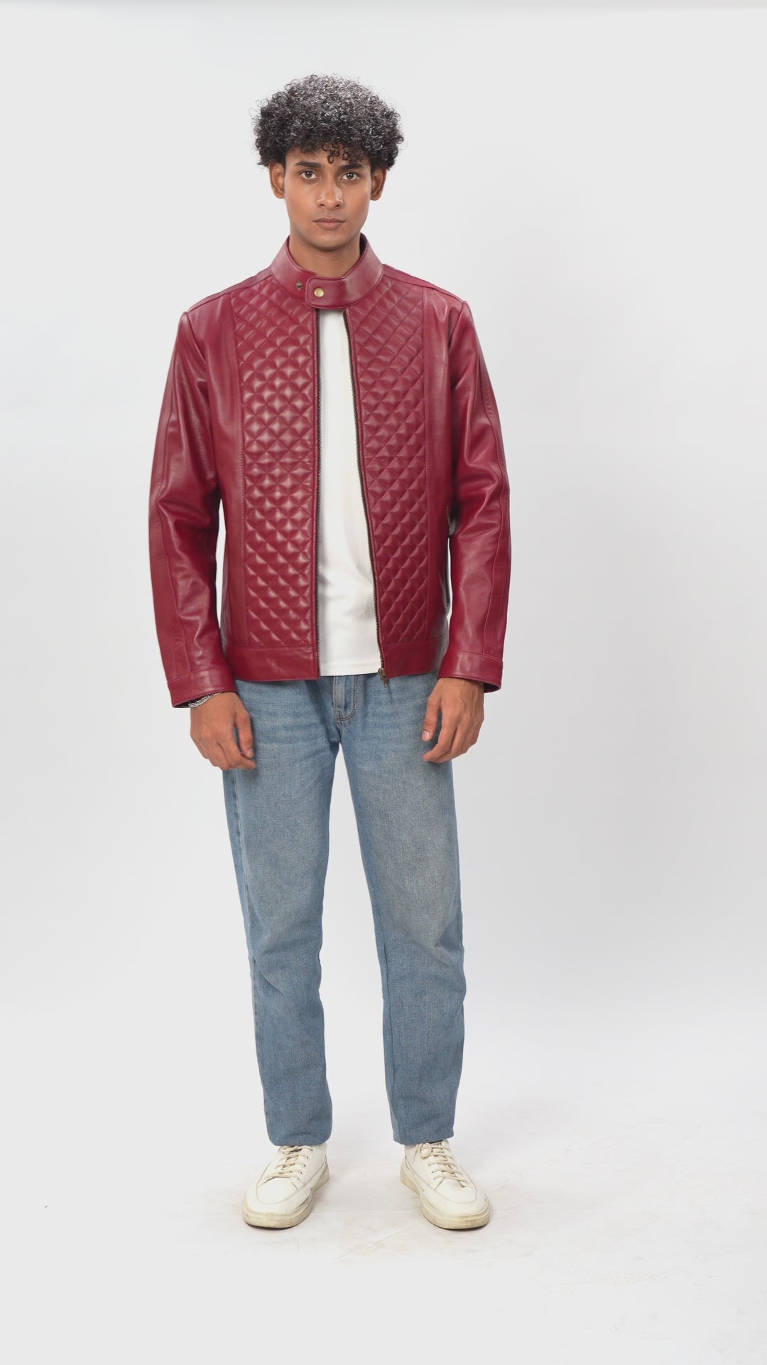 Red Leather Jacket For Men