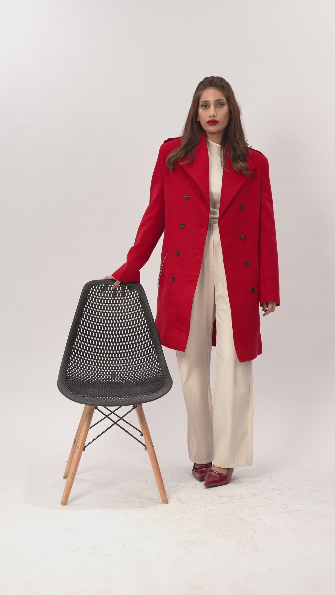 Wool Overcoat for Womens