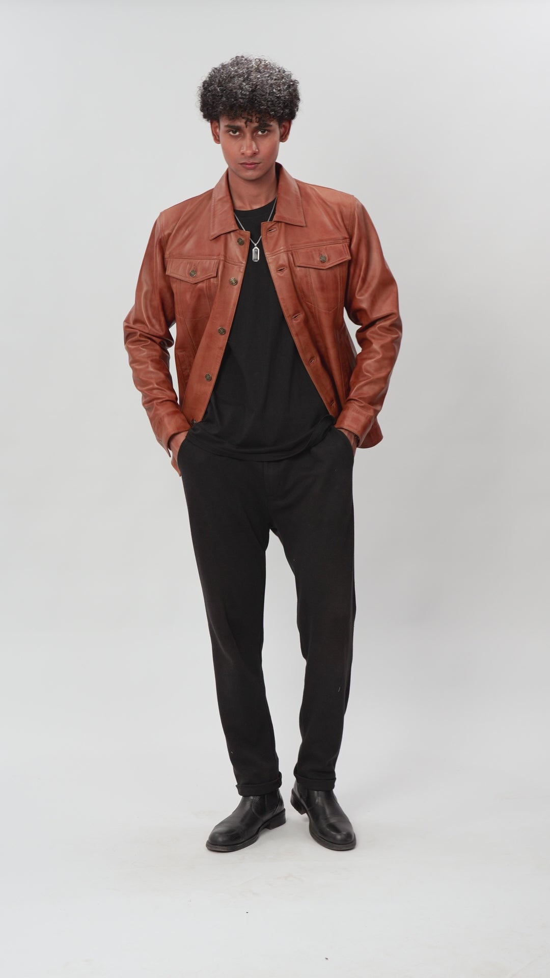 Brown Leather Jacket For Men