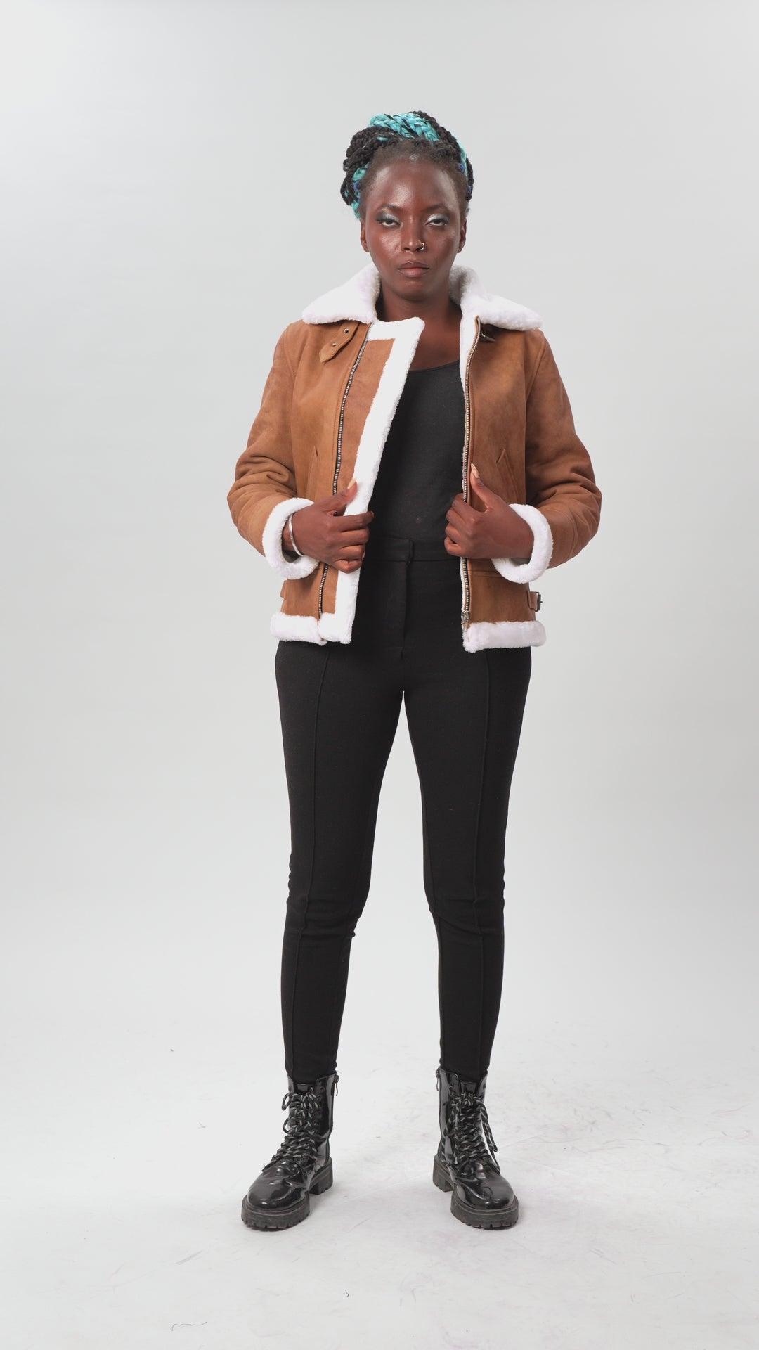 Brown Leather Jacket For Women