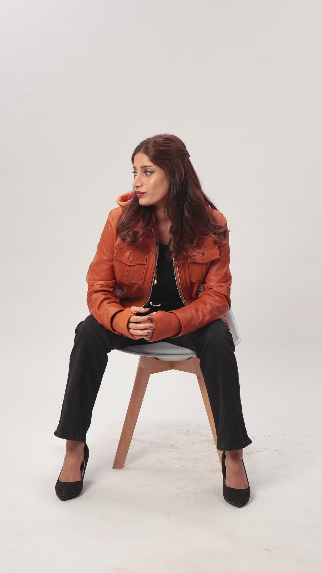 Bomber Jacket with Removable Hood