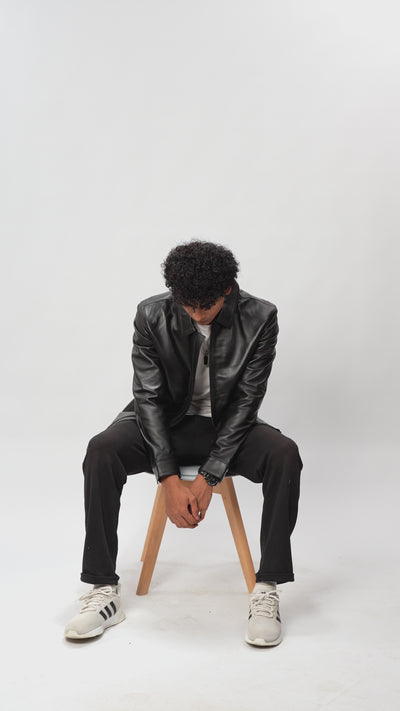 Black Leather Jacket For Men