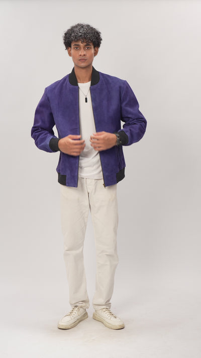 Suede Leather Jacket For Men